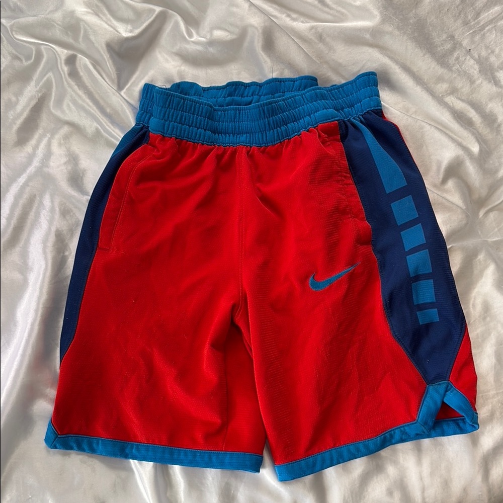 Nike Red and Blue Athletic Shorts